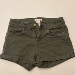 H&M Olive Green Shorts sz 2